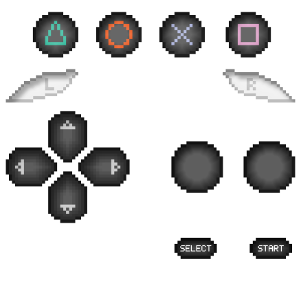 playstation buttons resized